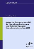 Analyse der Rechtsformneutralität der Unternehmensbesteuerung unter Berücksichtigung der Unternehmensteuerreform 2008 (eBook, PDF)