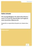 Die Aussagefähigkeit des Jahresabschlusses nach US-GAAP für Shareholder im Vergleich zum deutschen Bilanzrecht (eBook, PDF)