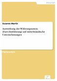 Auswirkung der Währungsunion (Euro-Einführung) auf mittelständische Unternehmungen (eBook, PDF)