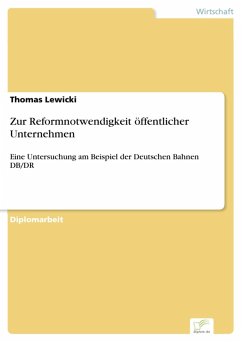 Zur Reformnotwendigkeit öffentlicher Unternehmen (eBook, PDF) - Lewicki, Thomas