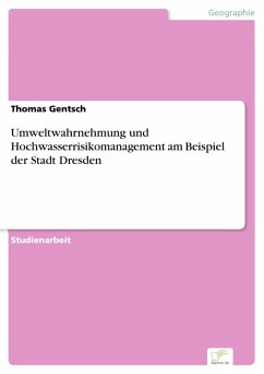 Umweltwahrnehmung und Hochwasserrisikomanagement am Beispiel der Stadt Dresden (eBook, PDF) - Gentsch, Thomas