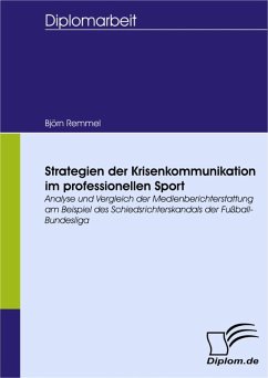 Strategien der Krisenkommunikation im professionellen Sport (eBook, PDF) - Remmel, Björn