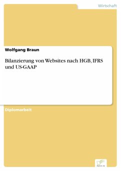 Bilanzierung von Websites nach HGB, IFRS und US-GAAP (eBook, PDF) - Braun, Wolfgang