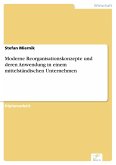 Moderne Reorganisationskonzepte und deren Anwendung in einem mittelständischen Unternehmen (eBook, PDF)