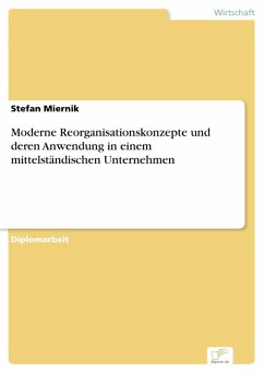 Moderne Reorganisationskonzepte und deren Anwendung in einem mittelständischen Unternehmen (eBook, PDF) - Miernik, Stefan