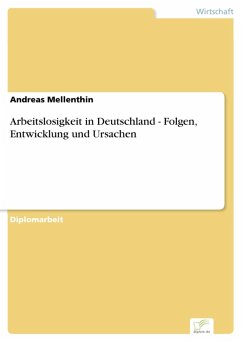 Arbeitslosigkeit in Deutschland - Folgen, Entwicklung und Ursachen (eBook, PDF) - Mellenthin, Andreas