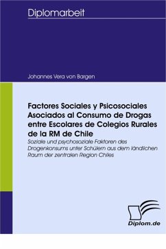 Factores Sociales y Psicosociales Asociados al Consumo de Drogas entre Escolares de Colegios Rurales de la RM de Chile (eBook, PDF) - Vera von Bargen, Johannes