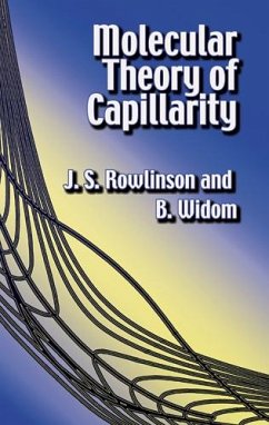 Molecular Theory of Capillarity (eBook, ePUB) - Rowlinson, J. S.; Widom, B.