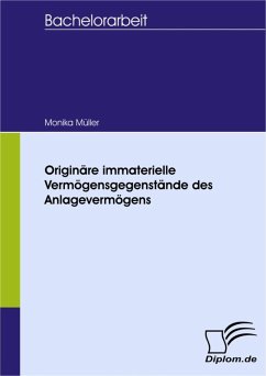 Originäre immaterielle Vermögensgegenstände des Anlagevermögens (eBook, PDF) - Müller, Monika