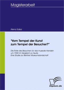 'Vom Tempel der Kunst zum Tempel der Besucher?' (eBook, PDF) - Salsa, Alena