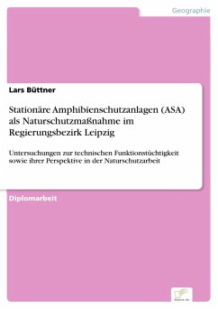 Stationäre Amphibienschutzanlagen (ASA) als Naturschutzmaßnahme im Regierungsbezirk Leipzig (eBook, PDF) - Büttner, Lars
