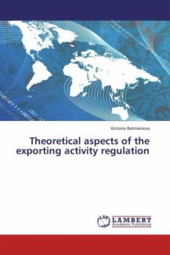 Theoretical aspects of the exporting activity regulation
