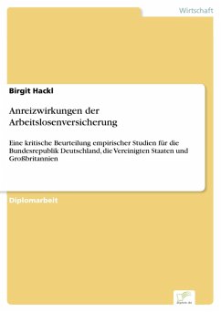 Anreizwirkungen der Arbeitslosenversicherung (eBook, PDF) - Hackl, Birgit