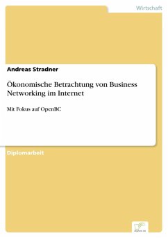 Ökonomische Betrachtung von Business Networking im Internet (eBook, PDF) - Stradner, Andreas
