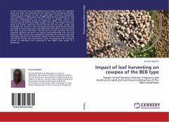 Impact of leaf harvesting on cowpea of the BEB type - Matikiti, Anniah