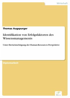 Identifikation von Erfolgsfaktoren des Wissensmanagements (eBook, PDF) - Augspurger, Thomas