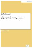 Akzeptanzproblematik von Online-Rekrutierung in Deutschland (eBook, PDF)