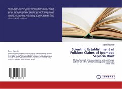 Scientific Establishment of Folklore Claims of Ipomoea Sepiaria Root