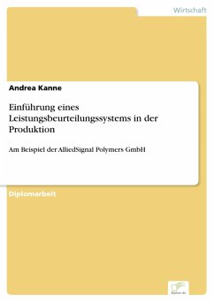 Einführung eines Leistungsbeurteilungssystems in der Produktion (eBook, PDF) - Kanne, Andrea