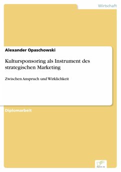 Kultursponsoring als Instrument des strategischen Marketing (eBook, PDF) - Opaschowski, Alexander
