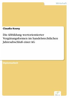Die Abbildung wertorientierter Vergütungsformen im handelsrechtlichen Jahresabschluß einer AG (eBook, PDF) - Kosny, Claudia