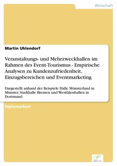 Veranstaltungs- und Mehrzweckhallen im Rahmen des Event-Tourismus - Empirische Analysen zu Kundenzufriedenheit, Einzugsbereichen und Eventmarketing (eBook, PDF) - Uhlendorf, Martin