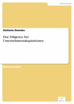 Due Diligence bei Unternehmensakquisitionen (eBook, PDF) - Demske, Stefanie