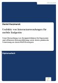 Usability von Internetanwendungen für mobile Endgeräte (eBook, PDF)