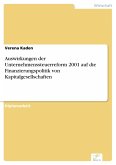 Auswirkungen der Unternehmenssteuerreform 2001 auf die Finanzierungspolitik von Kapitalgesellschaften (eBook, PDF)