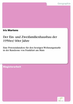 Der Ein- und Zweifamilienhausbau der 1950er/ 60er Jahre (eBook, PDF) - Martens, Iris