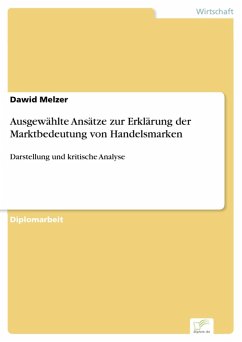 Ausgewählte Ansätze zur Erklärung der Marktbedeutung von Handelsmarken (eBook, PDF) - Melzer, Dawid