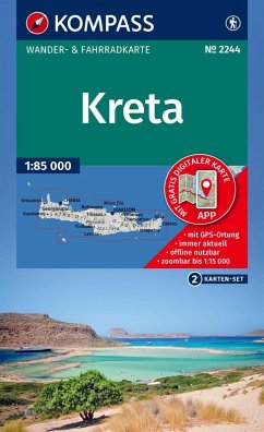 Cover Kompass Karte Kreta, 3 Bl.