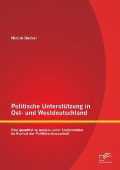 Politische Unterstützung in Ost- und Westdeutschland: Eine quantitative Analyse unter Studierenden im Kontext der Politikverdrossenheit - Becker, Nicole