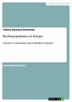 Rechtspopulismus in Europa - Schminke, Tobias Gerhard