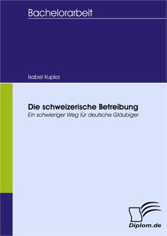 Die schweizerische Betreibung (eBook, PDF) - Kupka, Isabel