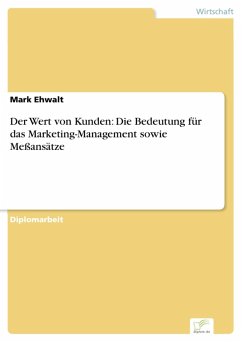 Der Wert von Kunden: Die Bedeutung für das Marketing-Management sowie Meßansätze (eBook, PDF) - Ehwalt, Mark
