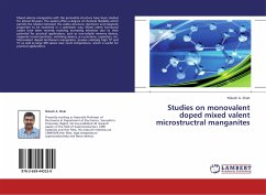 Studies on monovalent doped mixed valent microstructral manganites