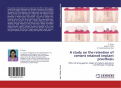 A study on the retention of cement retained implant prosthesis