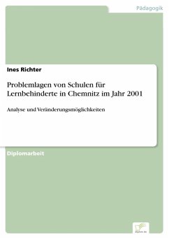 Problemlagen von Schulen für Lernbehinderte in Chemnitz im Jahr 2001 (eBook, PDF) - Richter, Ines
