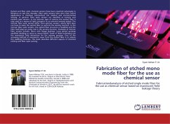 Fabrication of etched mono mode fiber for the use as chemical sensor
