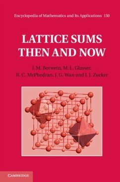 Lattice Sums Then and Now (eBook, PDF) - Borwein, J. M.