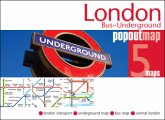 London Bus / Underground PopOut Map, 5 maps