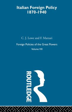Italian Foreign Policy 1870-1940 (eBook, PDF) - Lowe, C. J.; Marzari, F.