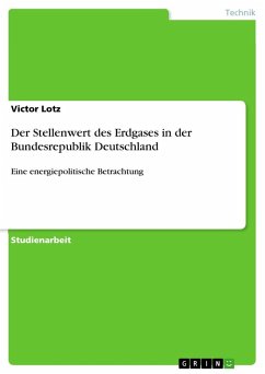 Der Stellenwert des Erdgases in der Bundesrepublik Deutschland - Lotz, Victor