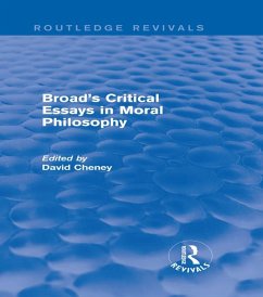 Broad's Critical Essays in Moral Philosophy (Routledge Revivals) (eBook, ePUB)
