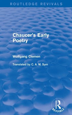 Cover Chaucer's Early Poetry (Routledge Revivals) (eBook, ePUB)