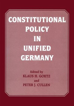 Constitutional Policy in Unified Germany (eBook, PDF)