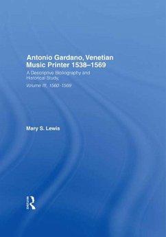 Cover Antonio Gardano, Venetian Music Printer, 1538-1569 (eBook, ePUB)