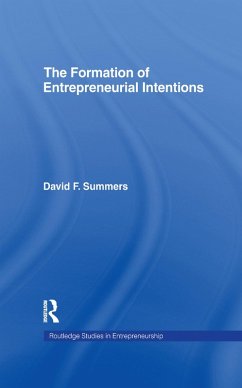 Cover Forming Entrepreneurial Intentions (eBook, ePUB)