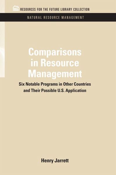 Comparisons in Resource Management (eBook, ePUB)